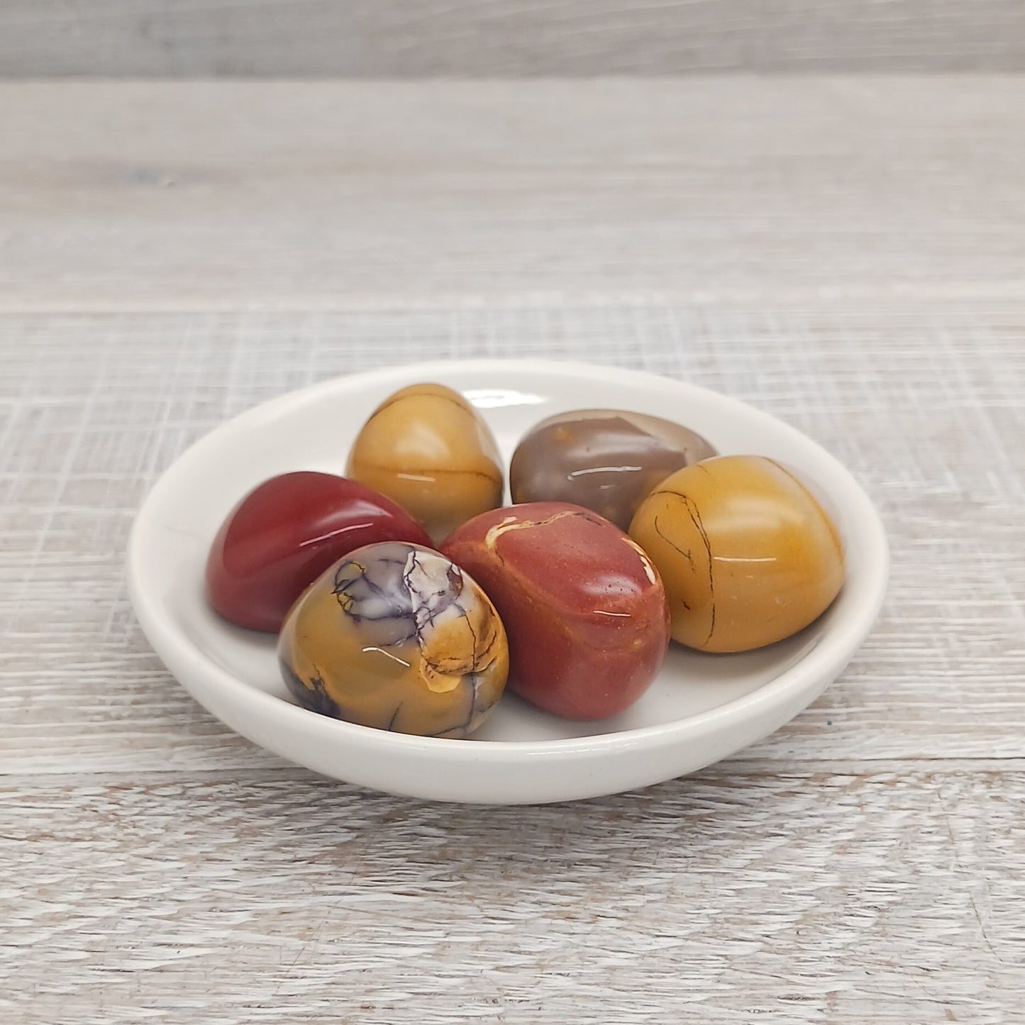 ๐พ Ground & Empower with Mookaite Tumbled Stone