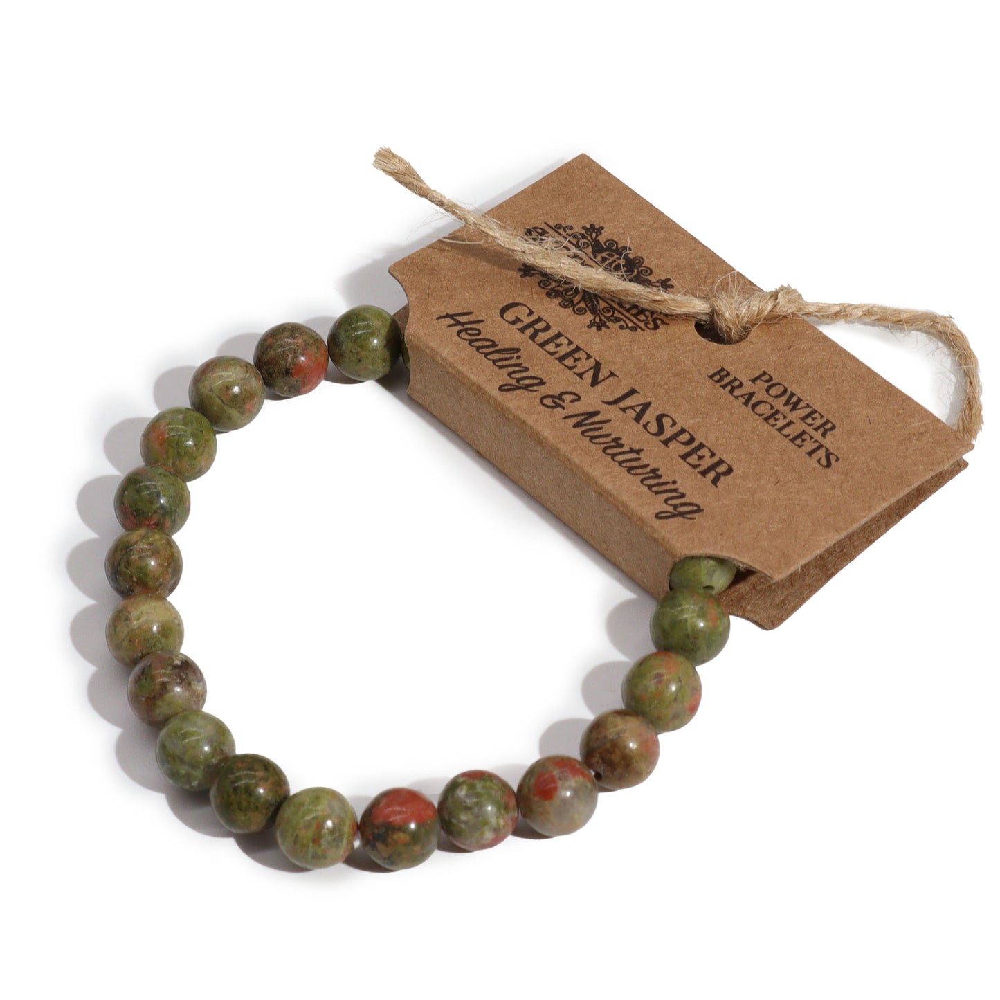 π Balance & Ground with Green Jasper Crystal Power Bracelet