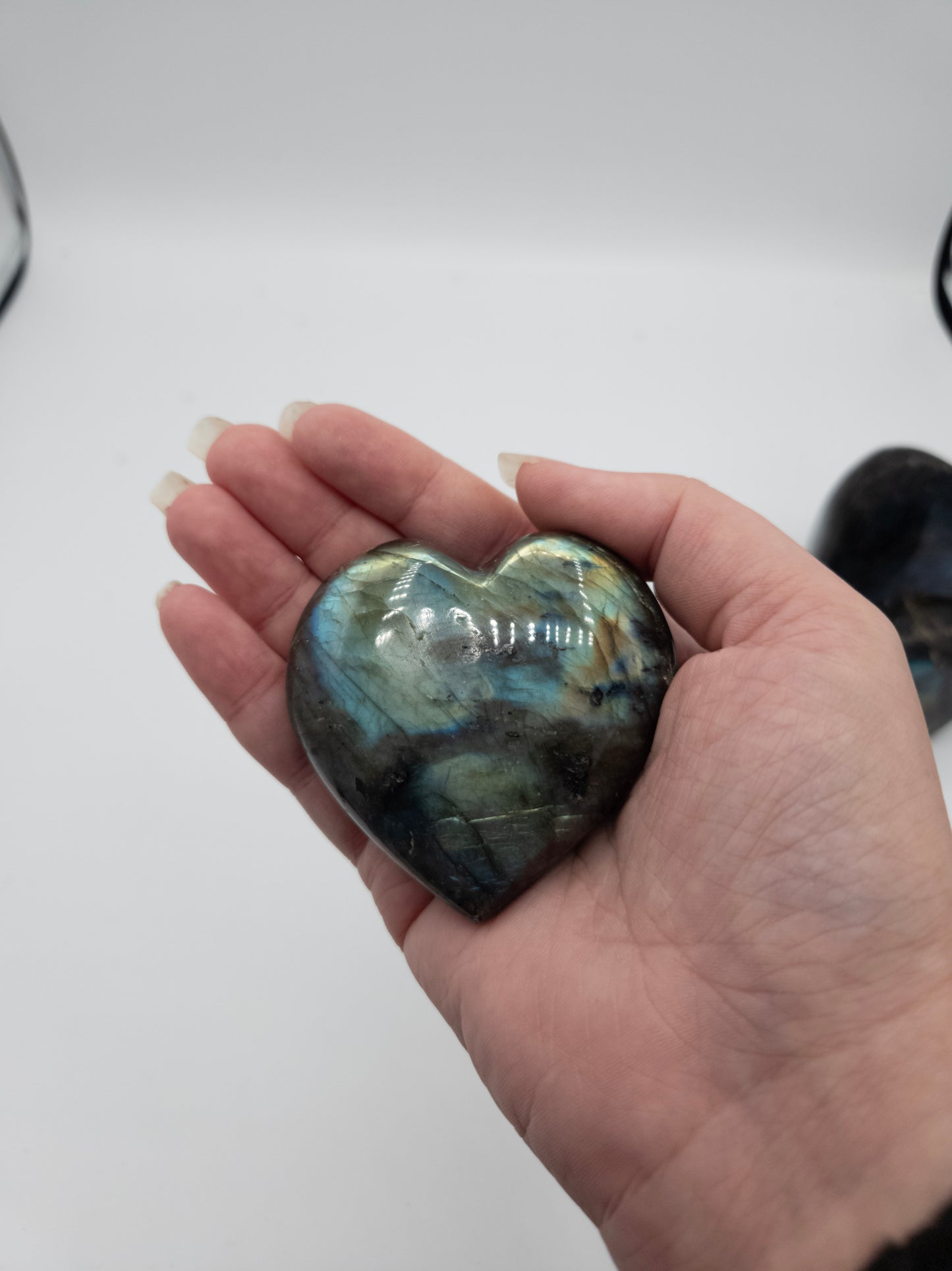 💖 Intuition & Emotional Balance with Labradorite Heart