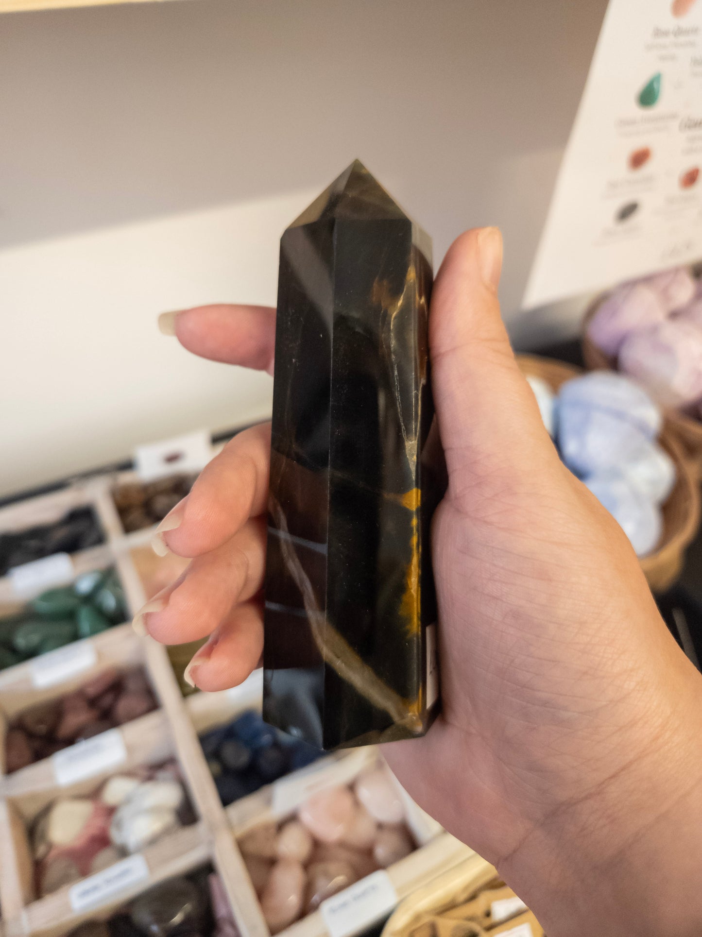 ๐ Protect & Intuition with Black Moonstone Point