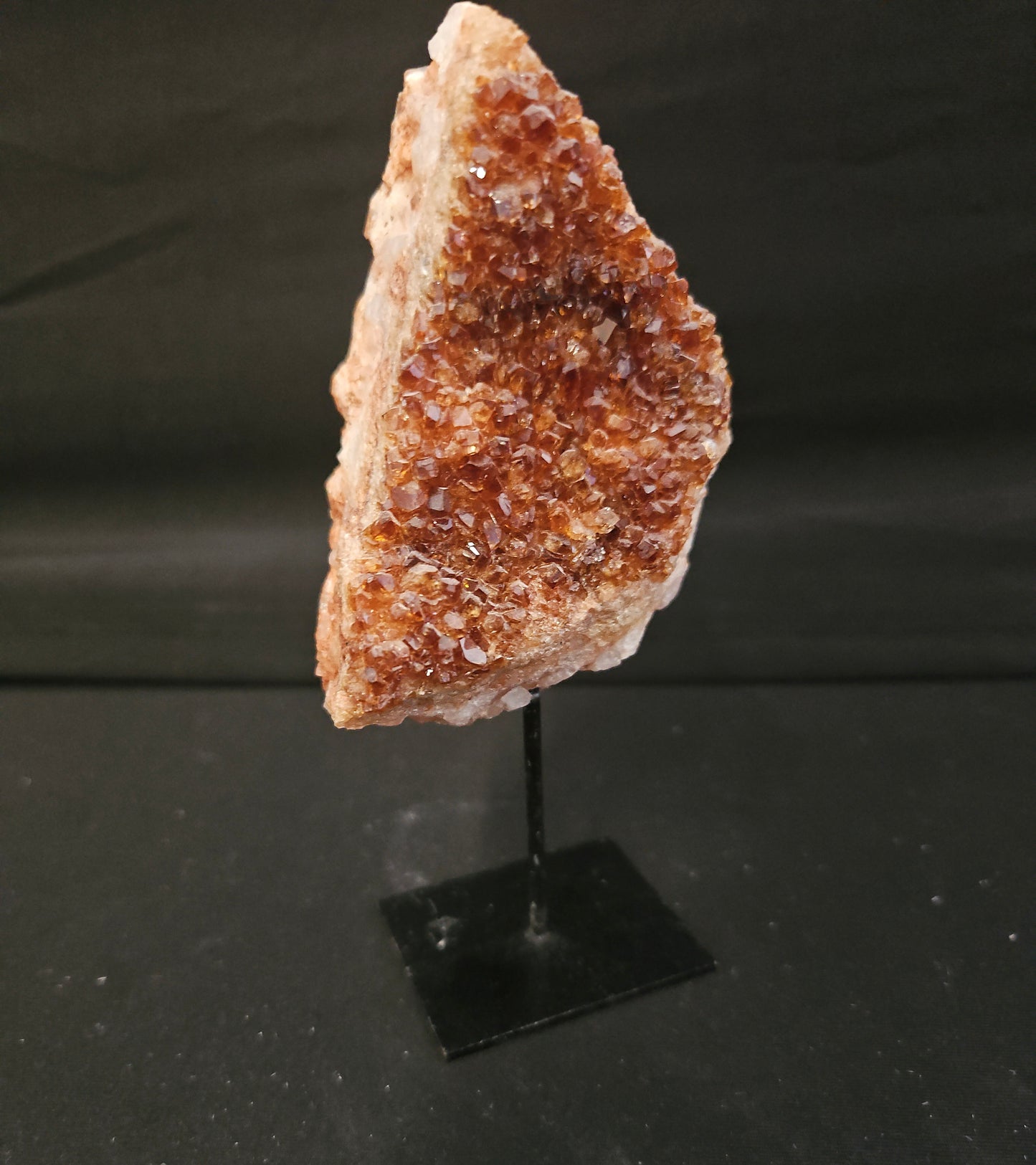 π Attract Abundance with Citrine Cluster on Stand
