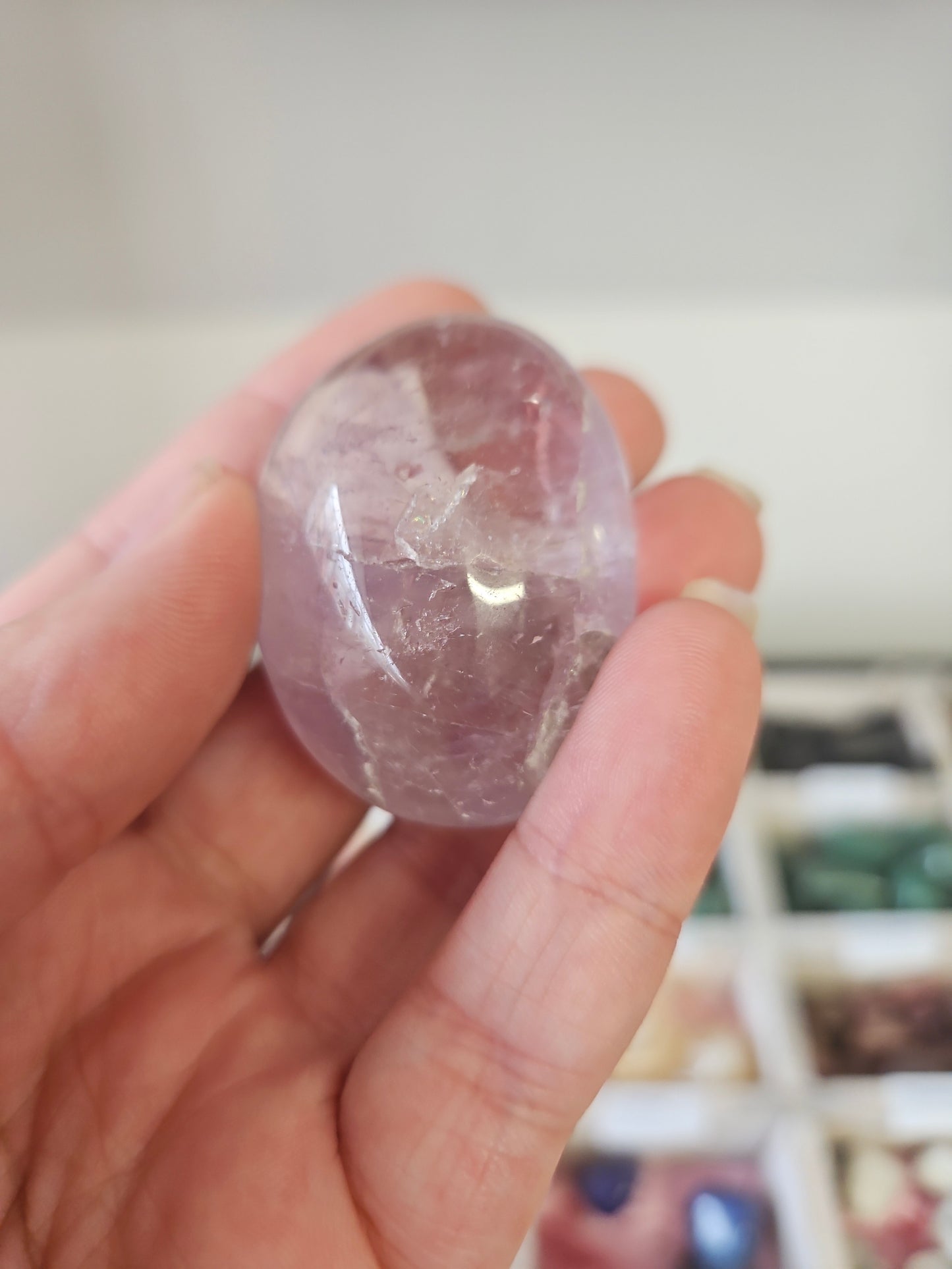 π Peace & Protection with Amethyst Palmstone