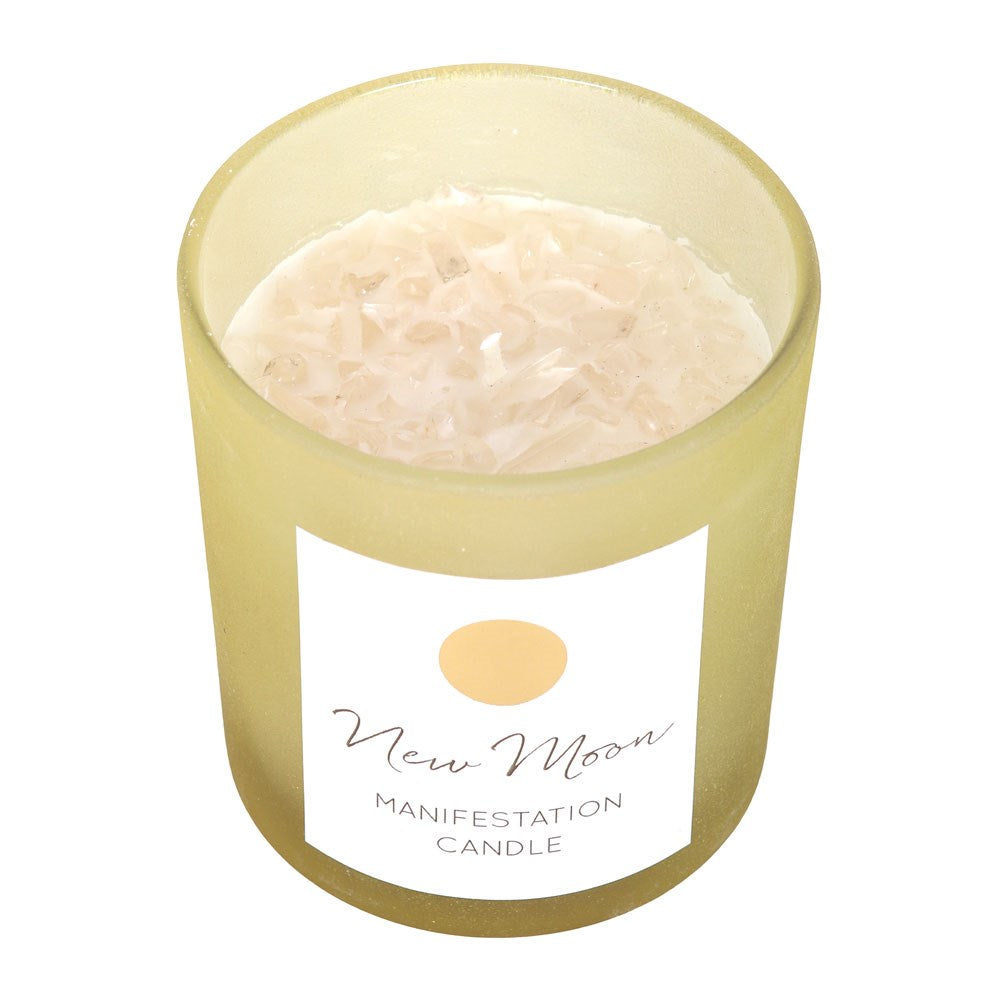 π New Moon Wild Orange Crystal Chip Candle
