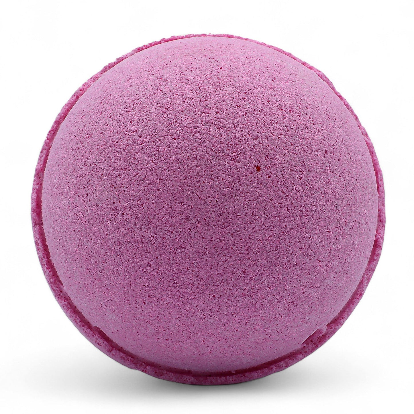 Purple bath bomb on a white background