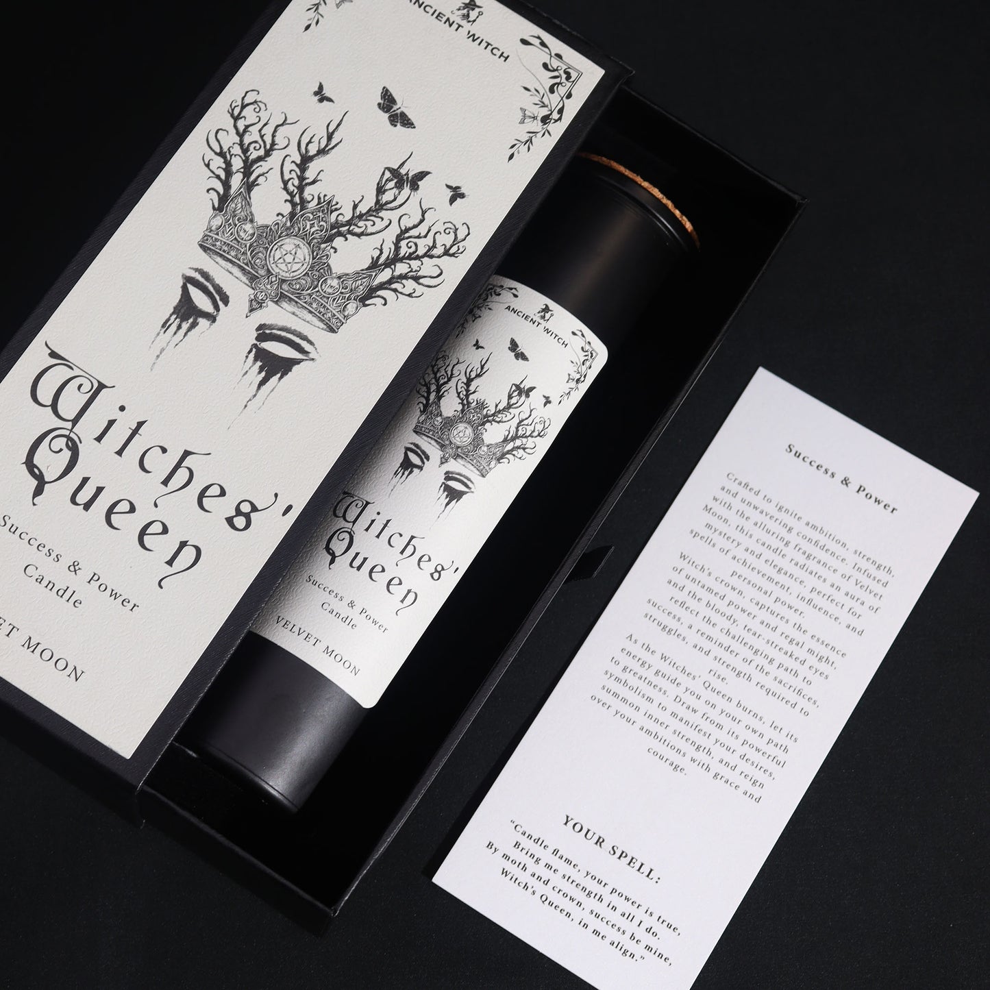 👑 Witches’ Queen - Ancient Witch Ritual Candle – Power & Success
