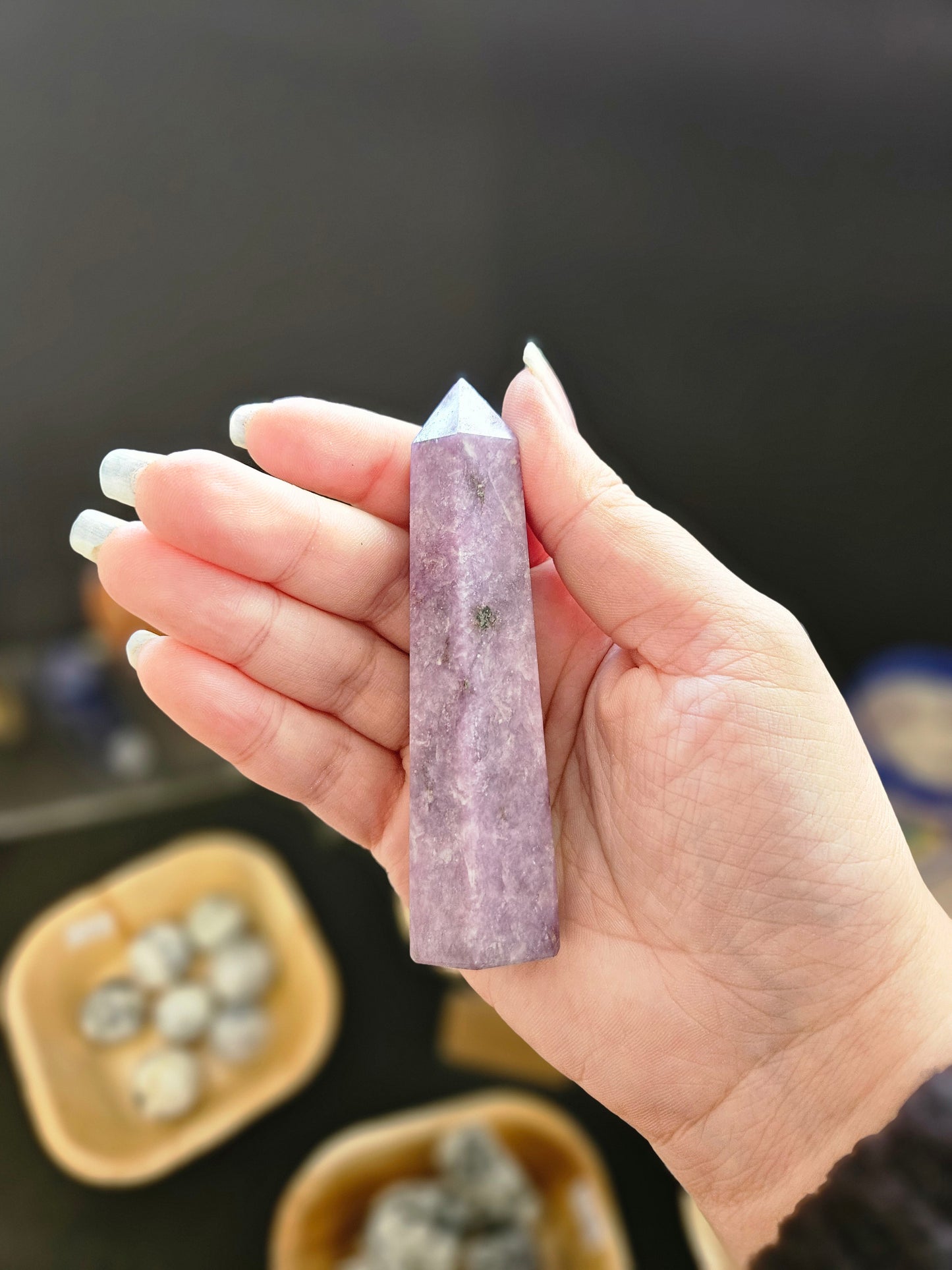 💜 Calm & Balance with Lepidolite Point