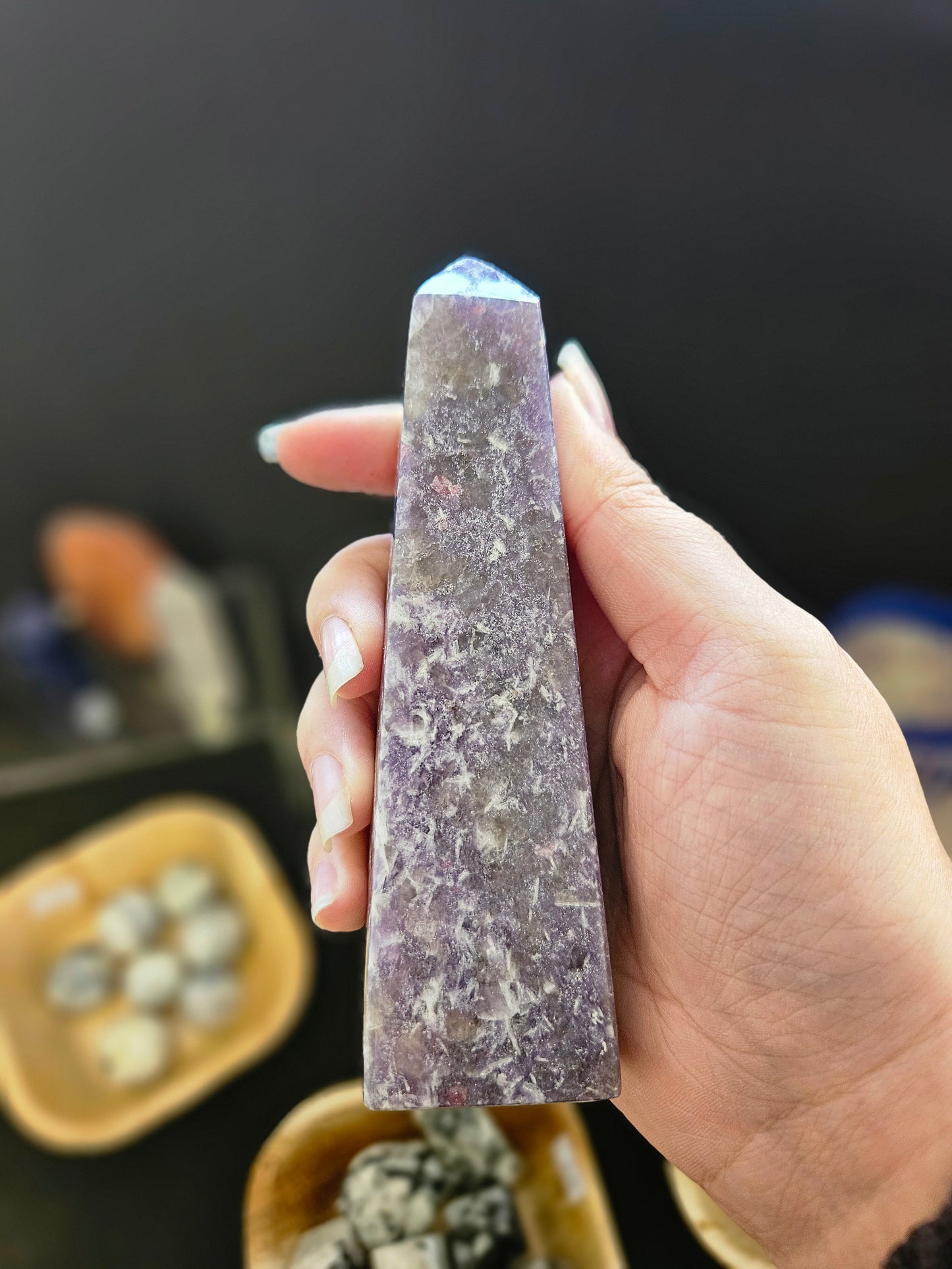 💜 Calm & Balance with Lepidolite Point