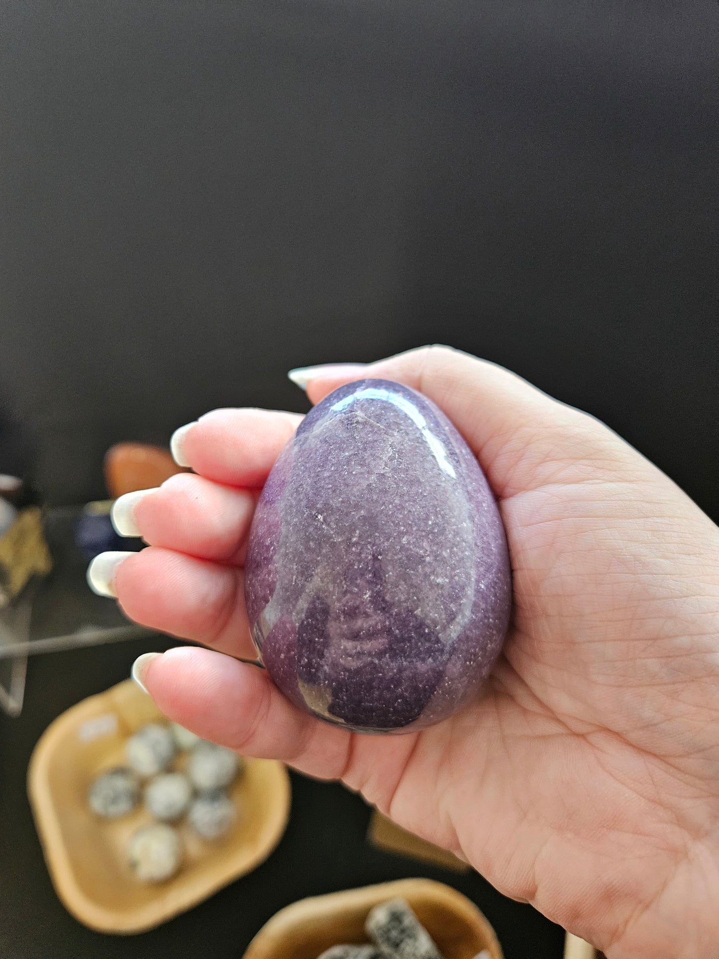 💜 Calm & Balance with Lepidolite Egg