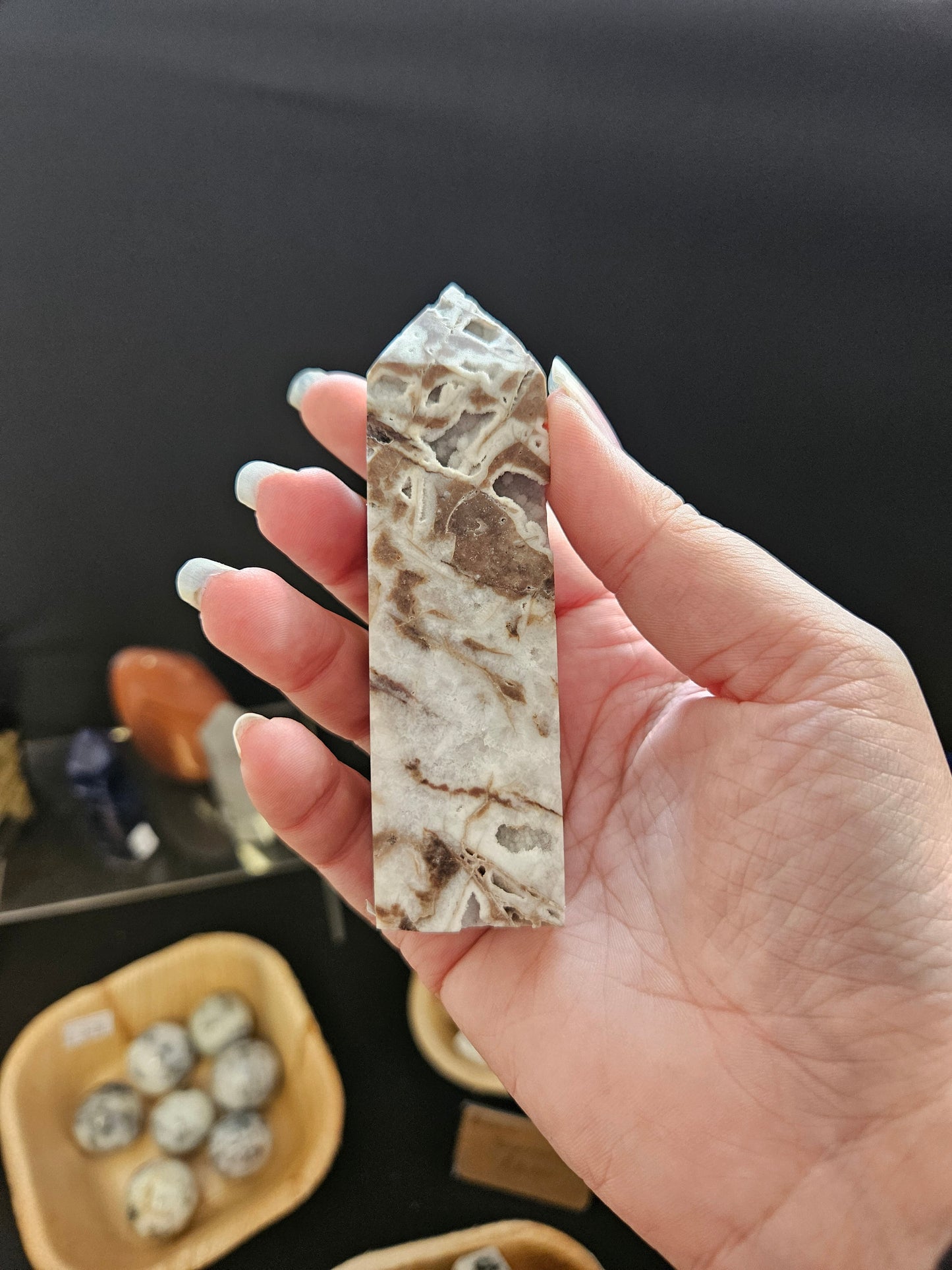 🖤 Ground & Clarity with Sphalerite Tower Point