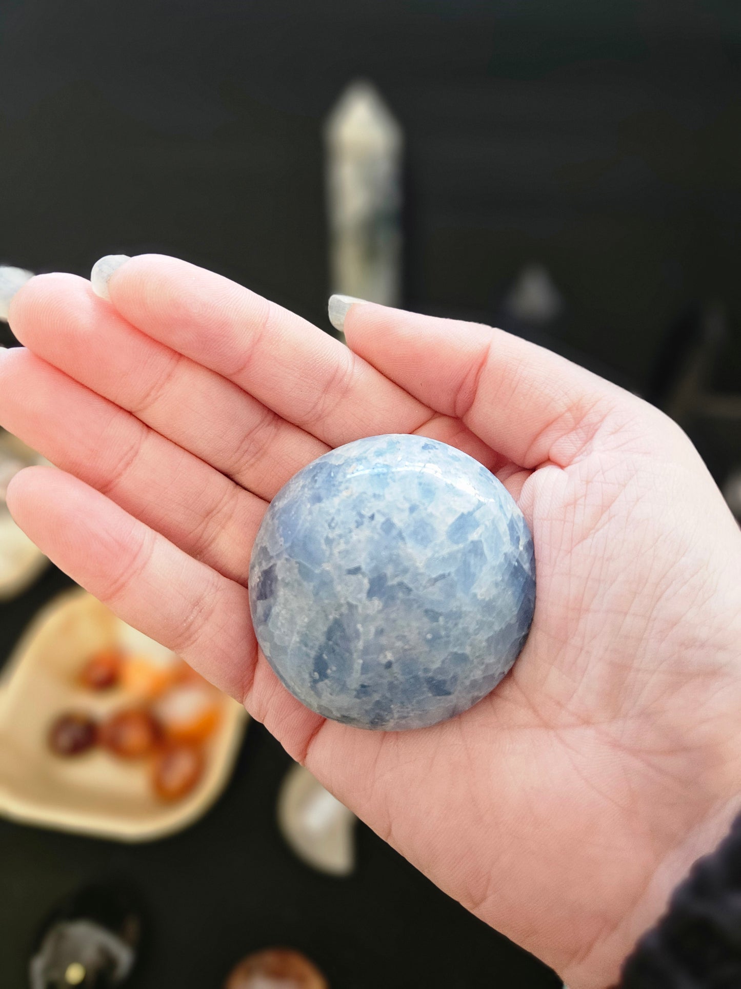 💙 Soothe & Express with Blue Calcite Cushion
