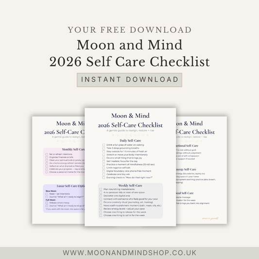 🌙 Moon & Mind 2026 Self-Care Checklist