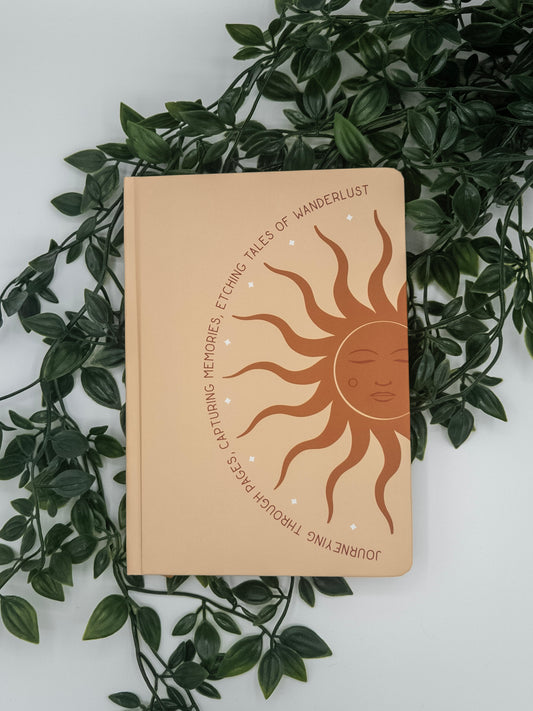 A5 Boho Sun Lined Pages Journal