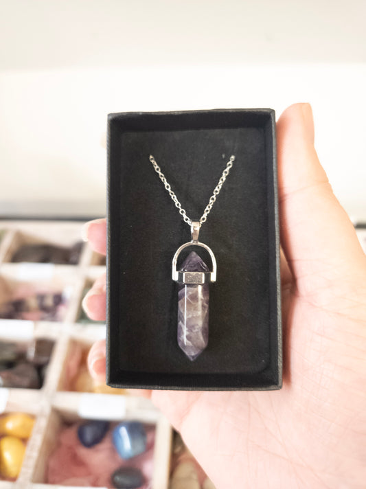 💜 Spiritual Growth & Protection with Amethyst Pendant Necklace