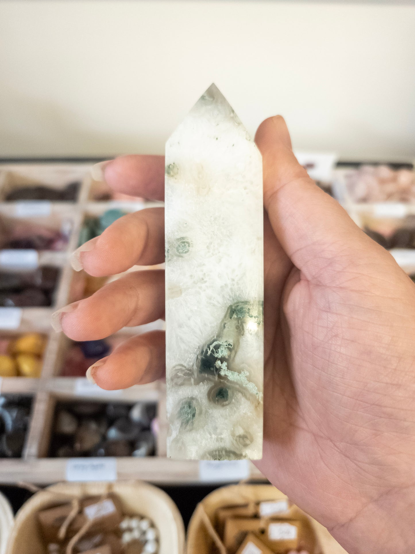 🌿 Ground & Grow with Moss Agate Point