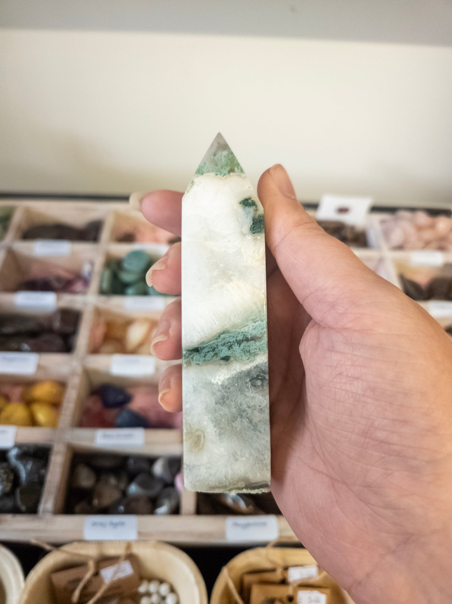 🌿 Ground & Grow with Moss Agate Point