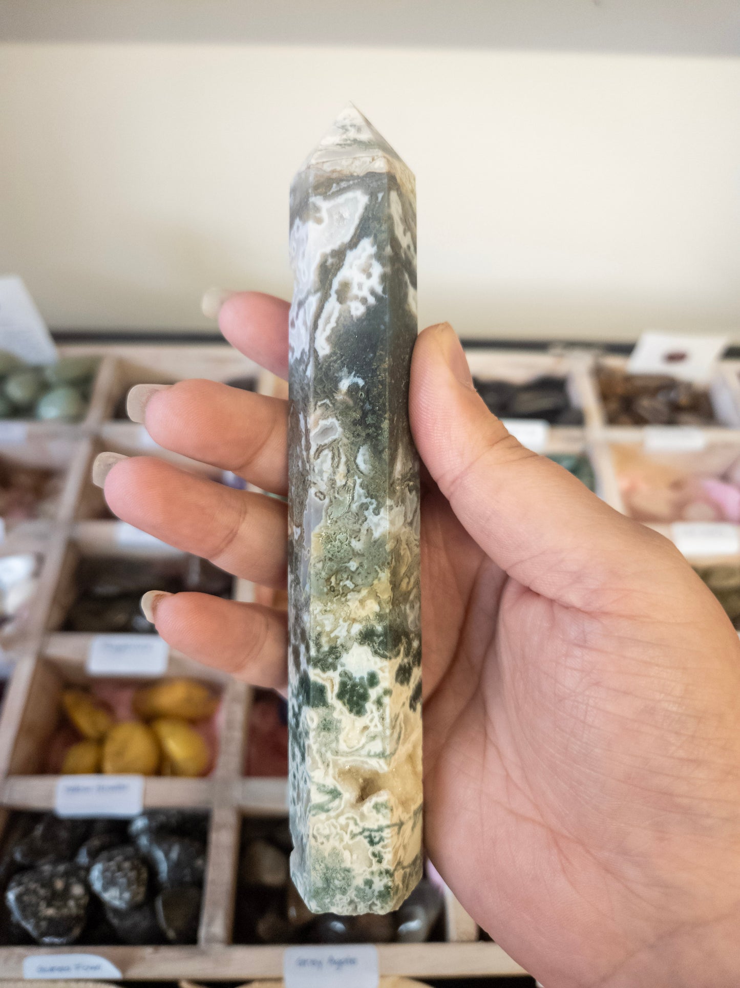 🌿 Ground & Grow with Moss Agate Point