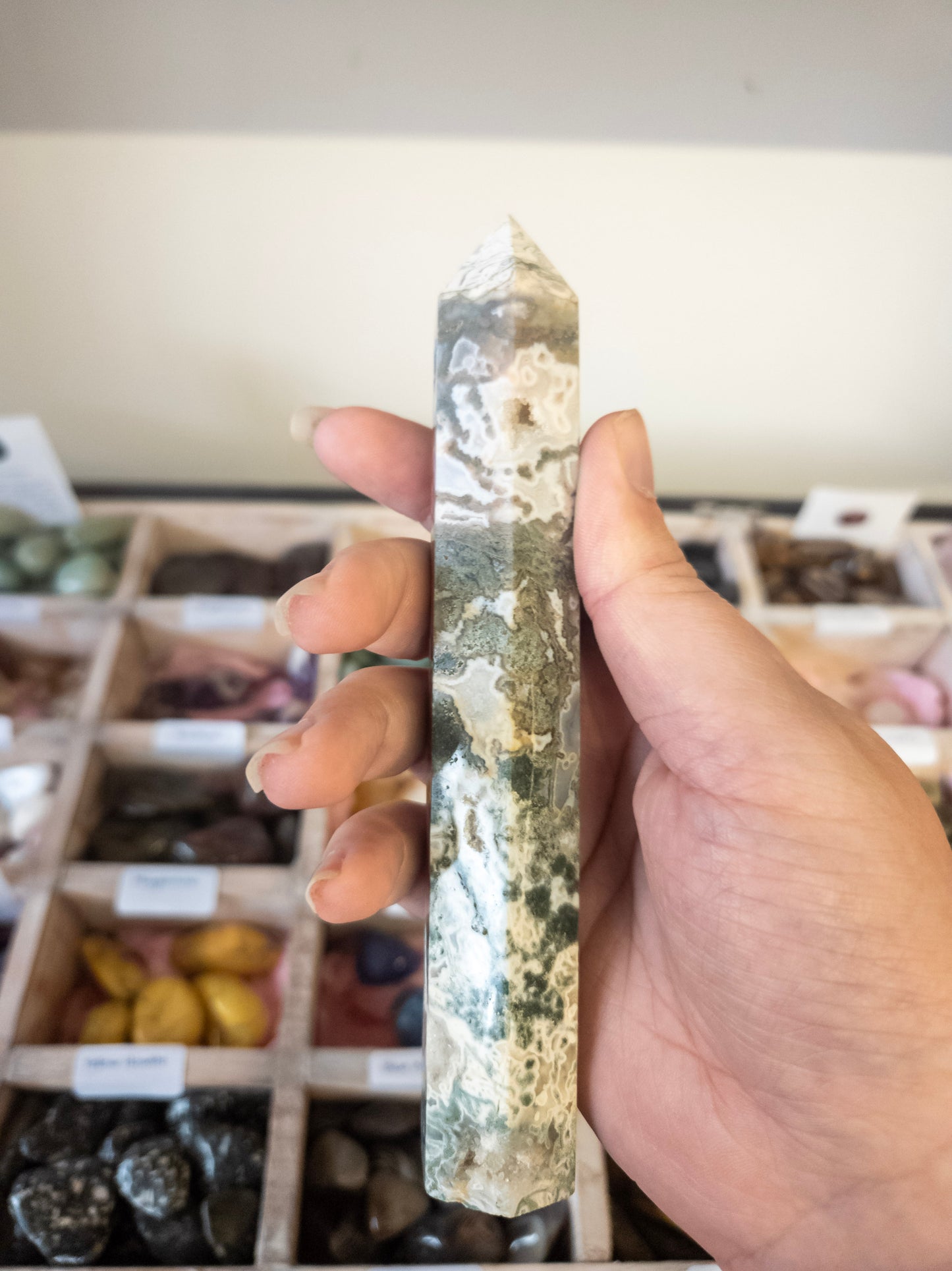 🌿 Ground & Grow with Moss Agate Point