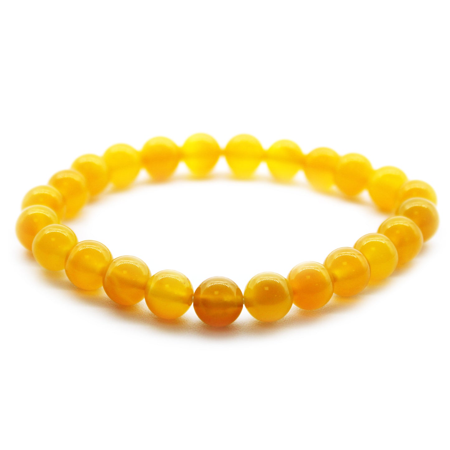 Honey Crystal bracelet on a white background