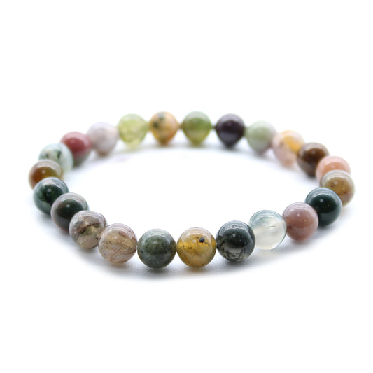 Moss Agate Crystal Power Bracelet