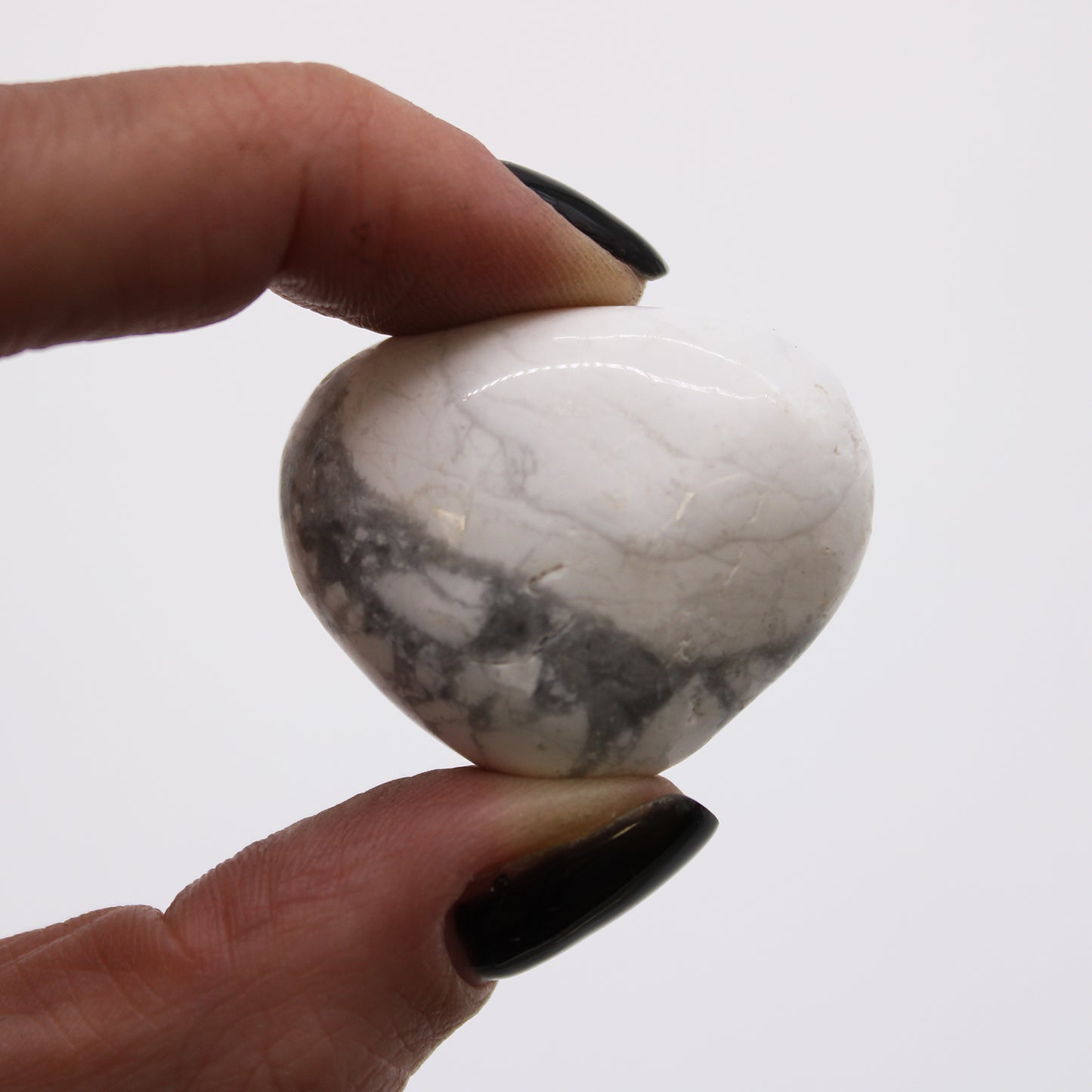 🌙 Calm • Patience • Restful Stillness with White Howlite – Medium African Tumbled Gemstone