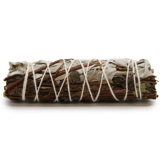 White Sage & Peppermint 10cm Smudge Stick